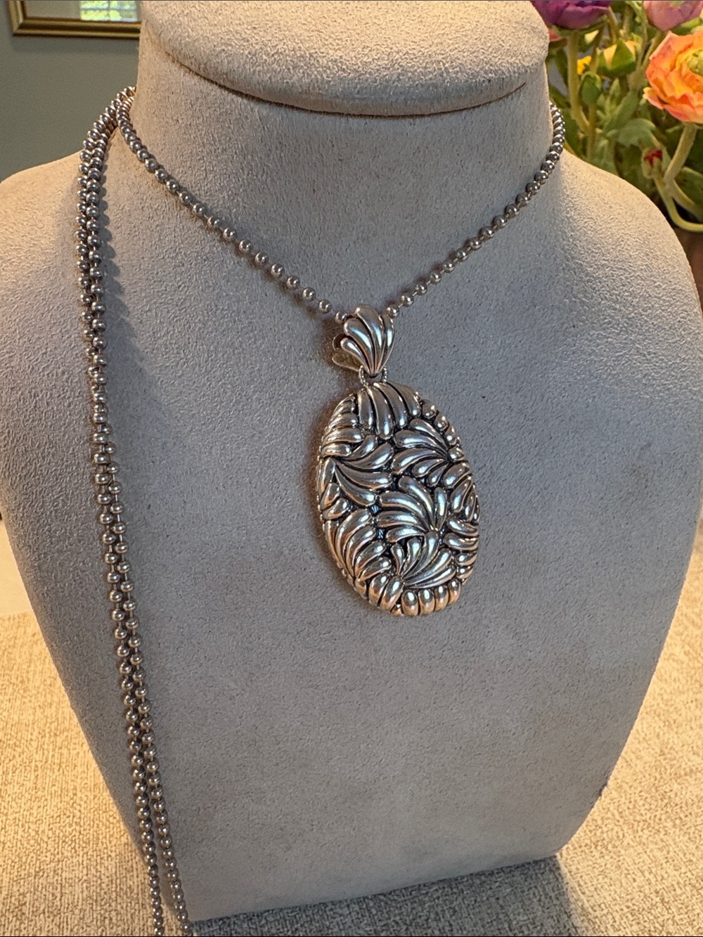 LAGOS Sterling Silver Flora Pendant and Chain